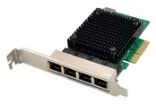 DIGITUS DN-10136 4-Port 2.5 Gigabit Ethernet network card RJ45 PCI Express Realtek chipset