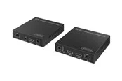 DIGITUS - Extender Set - KVM / audio / serial / USB extender - HDMI 1GbE USB