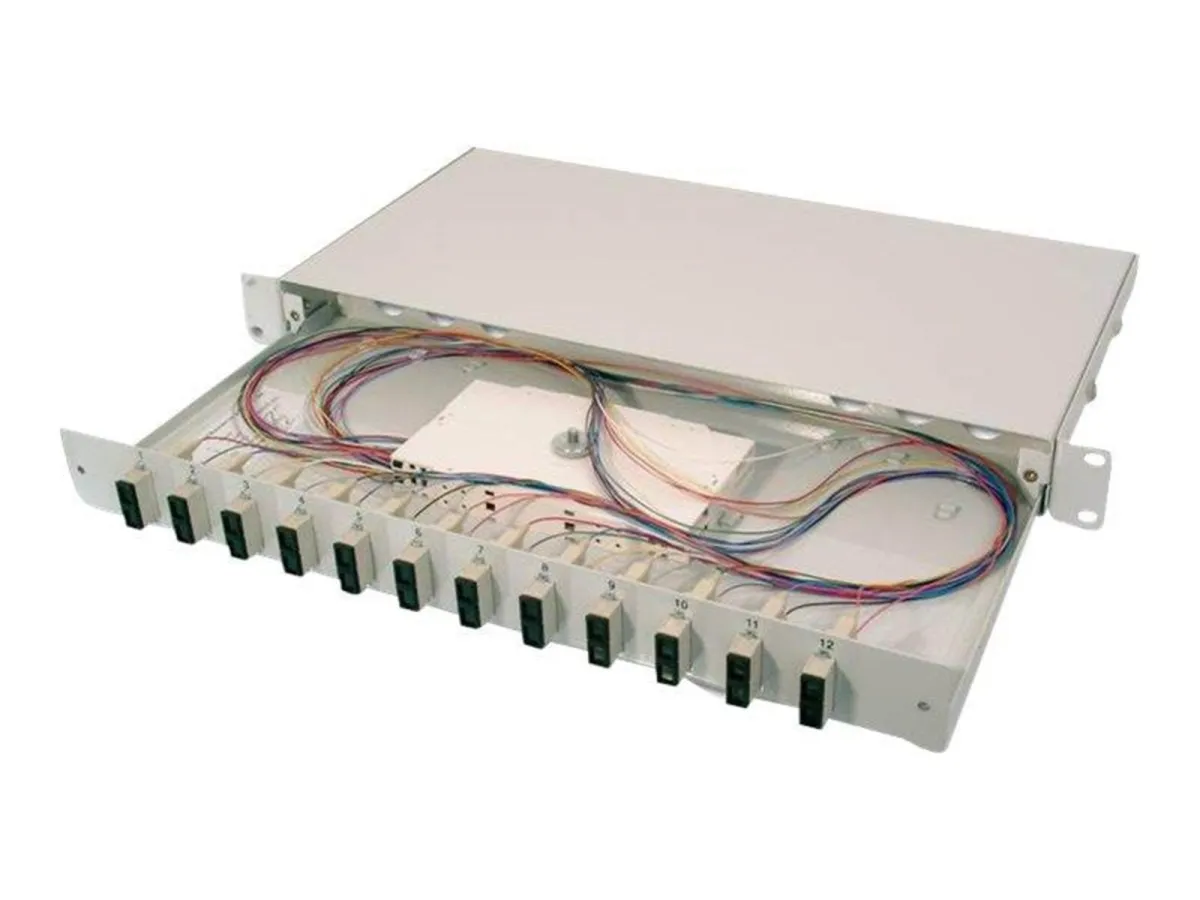 DIGITUS fibre-optic splice box - 1U - 19"