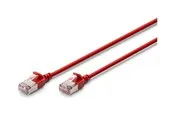 DIGITUS patch cable - 2 m - red - Rot - 2 meter