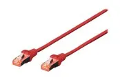 DIGITUS patch cable - 25 cm - red - Rot - 0.25 meter