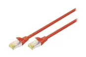 DIGITUS patch cable - 3 m - red - Rot - 3 meter