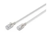 DIGITUS patch cable - 50 cm - grey - Grau - 0.5 meter