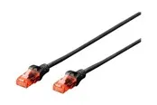 DIGITUS Professional patch cable - 1 m - black - Schwarz - 1 meter