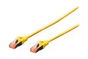DIGITUS Professional patch cable - 10 m - yellow - Gelb - 10 meter