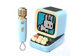 Divoom Ditoo-Mic Mini Karaoke Machine Pixel Art Bluetooth Speaker - Blue