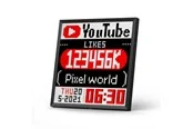 Divoom Pixoo64 64x64 Pixel Art LED Display Social Media Counter