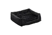 Dogman Bed Buddy Rectangular S Black 50x43x19cm