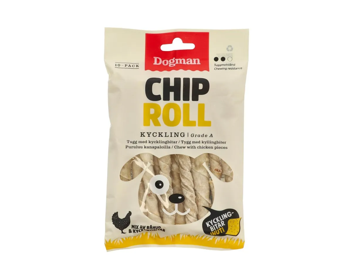 Dogman Chicken Chip roll chicken 10p