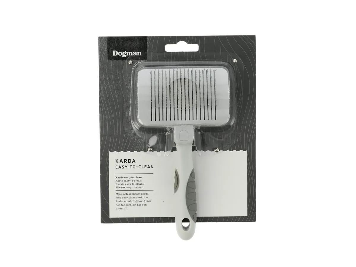 Dogman Easy-to-Clean Slicker-Bürste