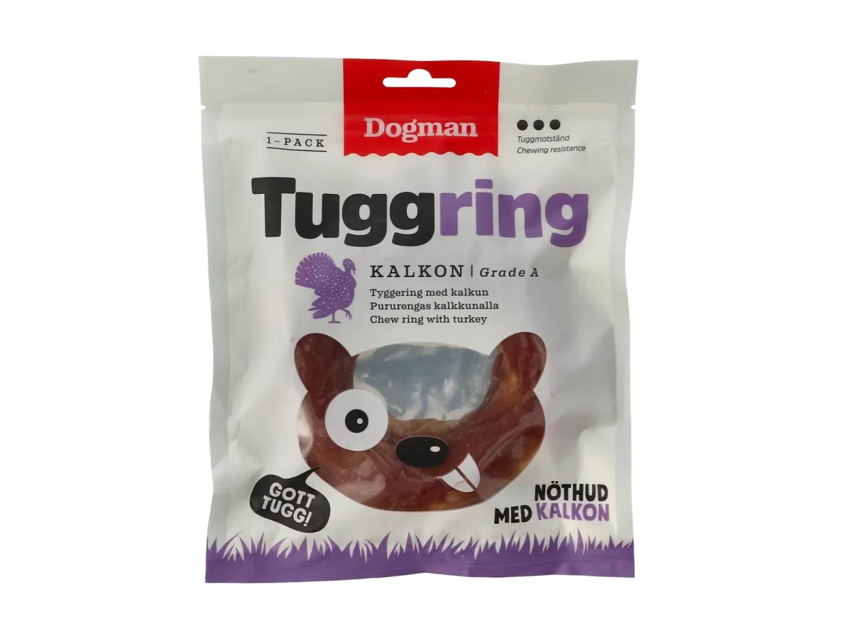 Dogman Hundeleckerlis Kauring Truthahn 160g