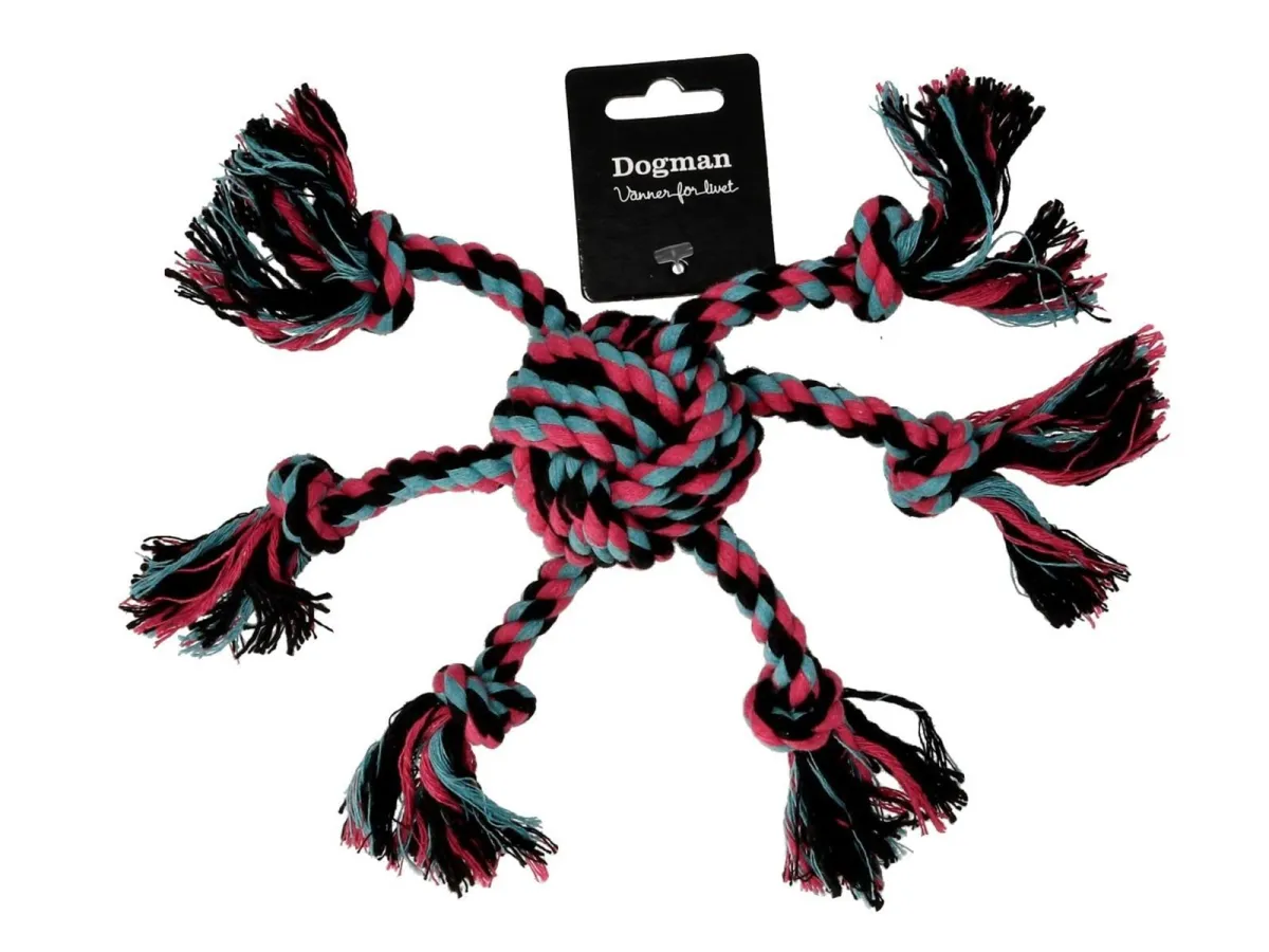 Dogman Hundespielzeug Seil-Spinne 28cm