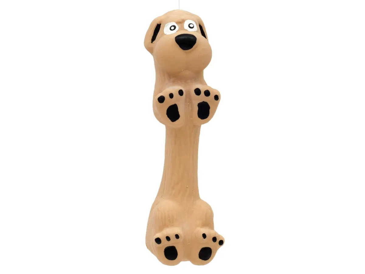 Dogman Latex Hundespielzeug mit Quietscher (13cm)