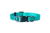 Dogman Nylon Hundehalsband Iris Türkis Groß 20mmx35-60cm