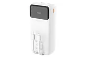 Dudao K15MAX PD 22.5 W Powerbank with Built-in Cables - White Powerbank (Akku) - Weiß - 30000 mAh