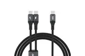 Dudao L3F 2in1 Cable 100W 1.2m 2 x USB-C - Black
