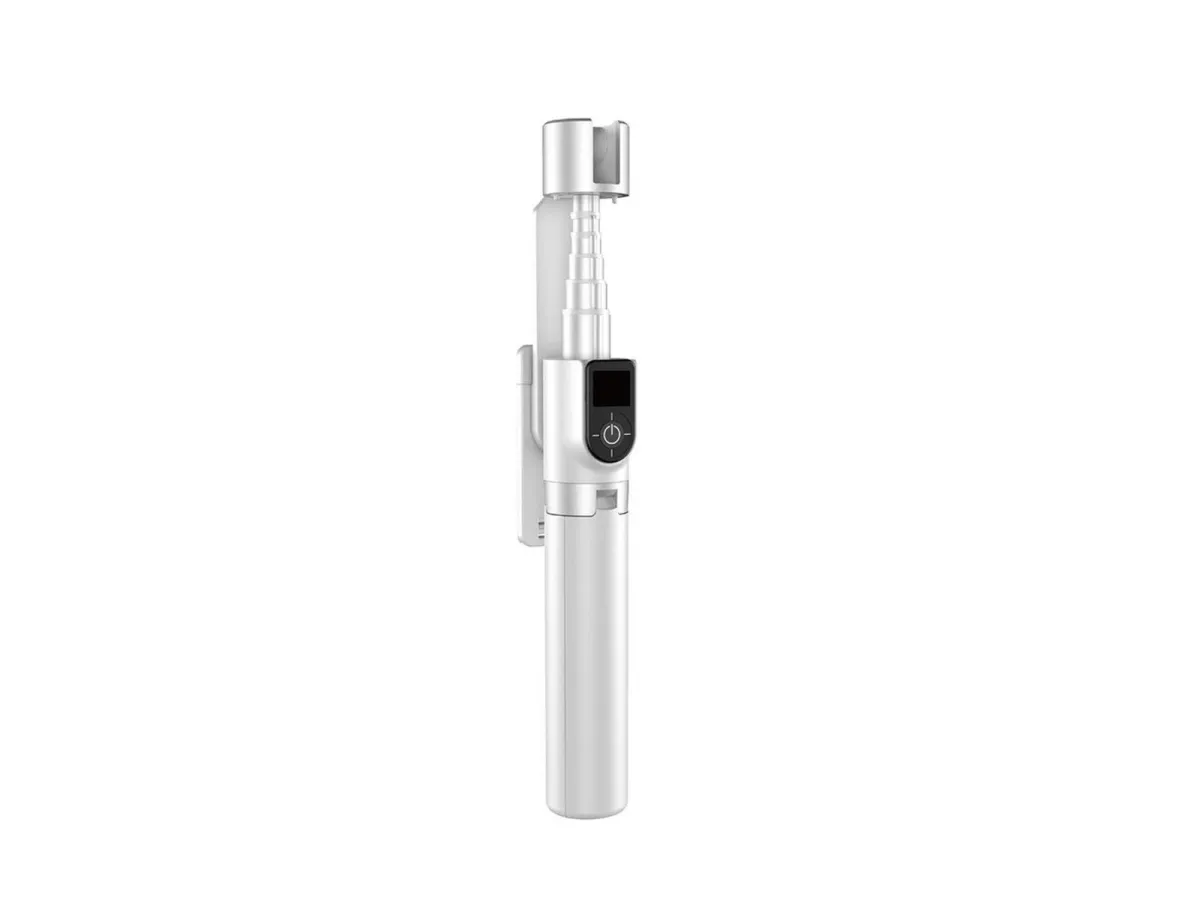 Dudao Selfie stick / telescopic pole with tripod F18W - white