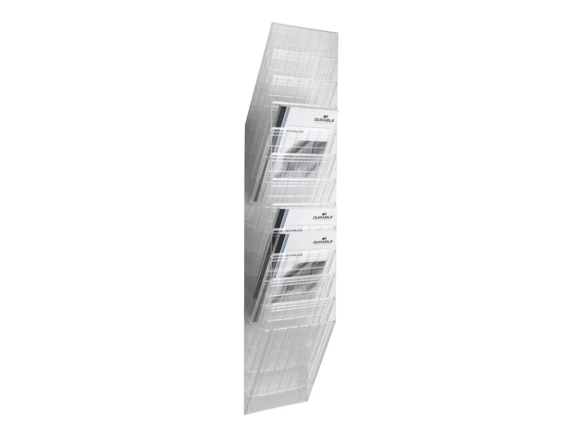 DURABLE Fächersystem zur Wandbefestigung. Mit 12 Fächern für A4 Dokumente.