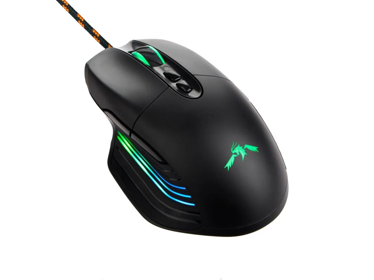DUTZO Senshi RGB - Gaming Maus (Schwarz mit RGB)