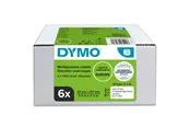 DYMO LabelWriter Mehrzwecketiketten | 32 mm x 57 mm | 6 Rollen mit je 1.000 leicht ablösbaren Etiketten (6.000 Etiketten) | selbstklebende Etiketten