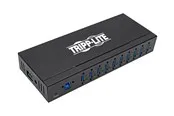 Eaton series 10-Port Industrial-Grade USB 3.0 SuperSpeed Hub - 20 kV ESD Immunity Iron Housing Mountable USB-Hubs - USB 3.2 - 10 - Schwarz