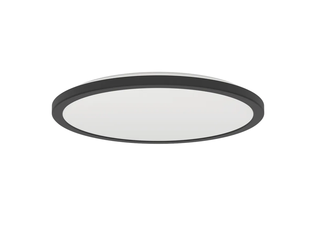 EGLO ROVITO-Z DECKENLEUCHTE Ø390 RGB/CCT 21W 2625LM MIT FERNBEDIENUNG B. IP44 SCHWARZ