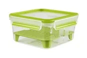EMSA CLIP & GO - food storage container - green transparent - 1.3 L