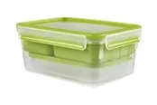 EMSA CLIP & GO - food storage container - green transparent - 2.2 L