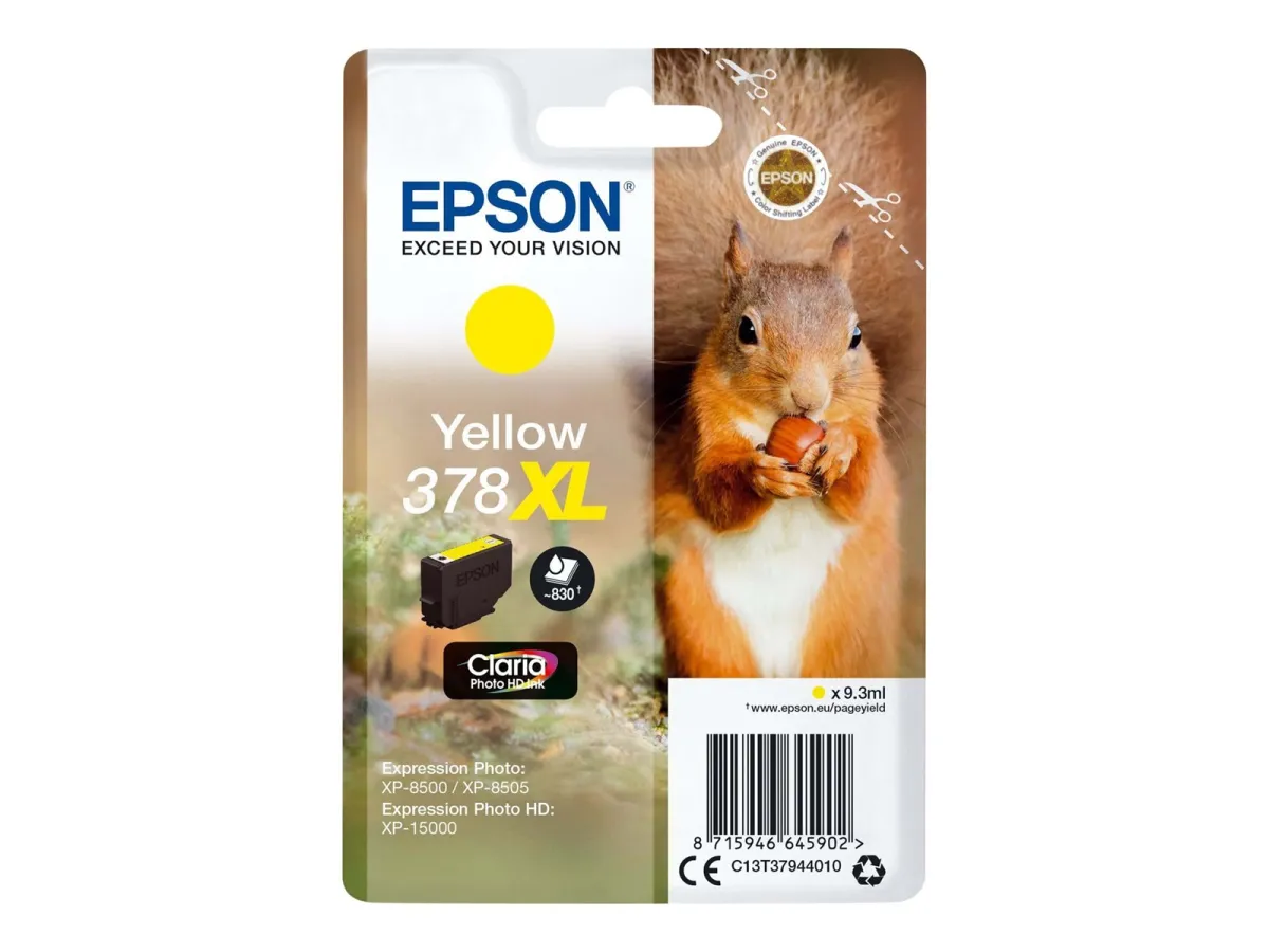 Epson 378XL - XL - gul - original - blækpatron - Tintenpatrone Gelb