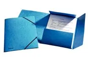Esselte 3-Flap Folder Elastic Cardboard A4 Blue