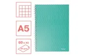 Esselte Colour'Breeze A5 Collegeblock kariert, Spiralbindung Grün