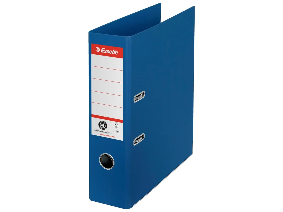 Esselte No. 1 Ordner, 100% Recycling-Karton, Blau