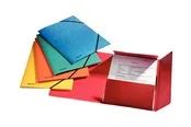 Esselte Rainbow - 3-flap folder - for A4 - capacity: 350 sheets - assorted colours (pack of 5)