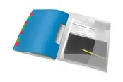 Esselte Vivida - classification folder - 12 parts - tabbed - white translucent
