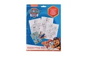 Euromic Colouring set with colouring sheets and 6 pre-sharpened colouring pencils packed in polybag with header card