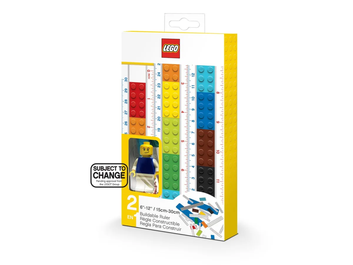 Euromic LEGO Stationery Buildable ruler SET with 28 pcs.