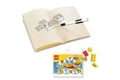 Euromic Note book with 4x4 red brick 1 pen and building t