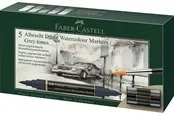 Faber-Castell Albrecht Dürer Watercolour Marker, 5er Etui, Grautöne