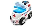 Falk Ambulance ride-on with storage steering wheel and horn