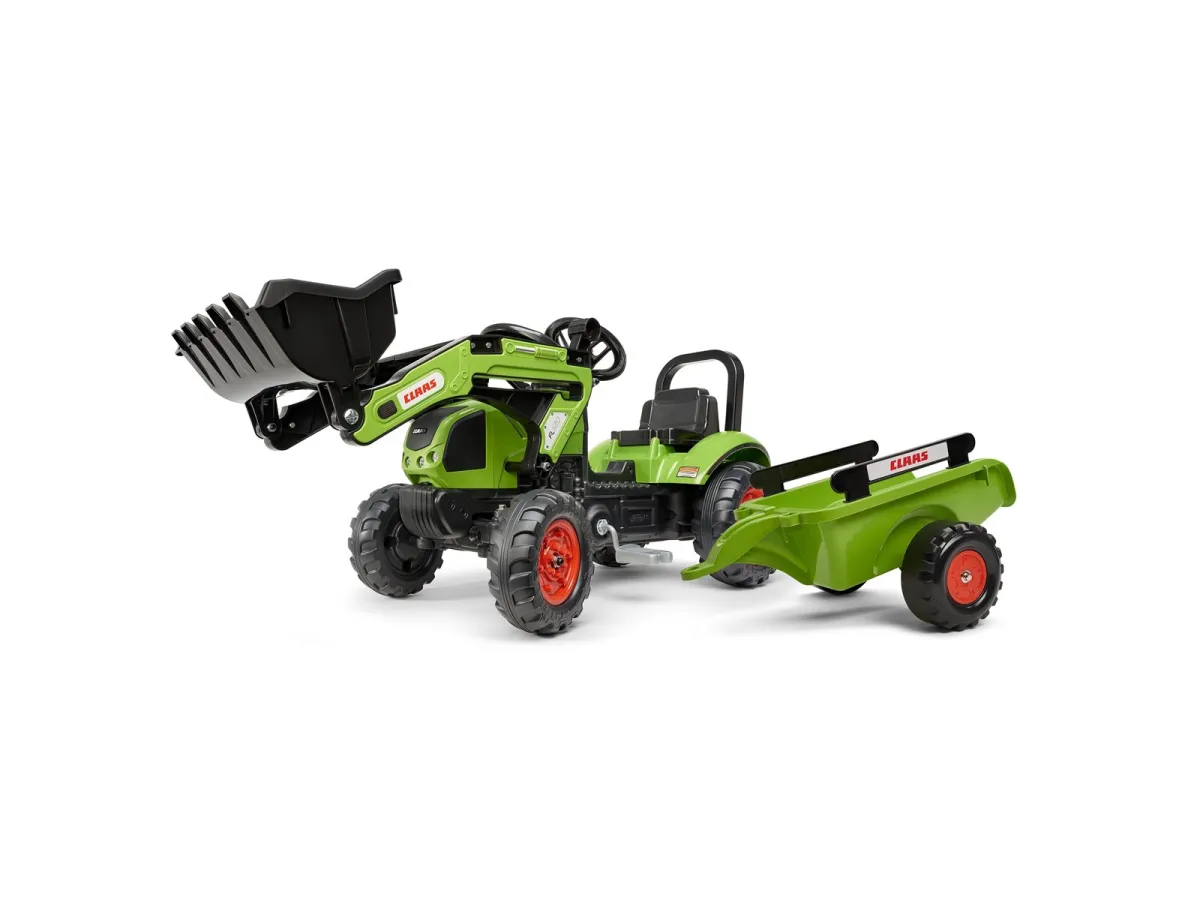 Falk Backhoe with trailer Claas