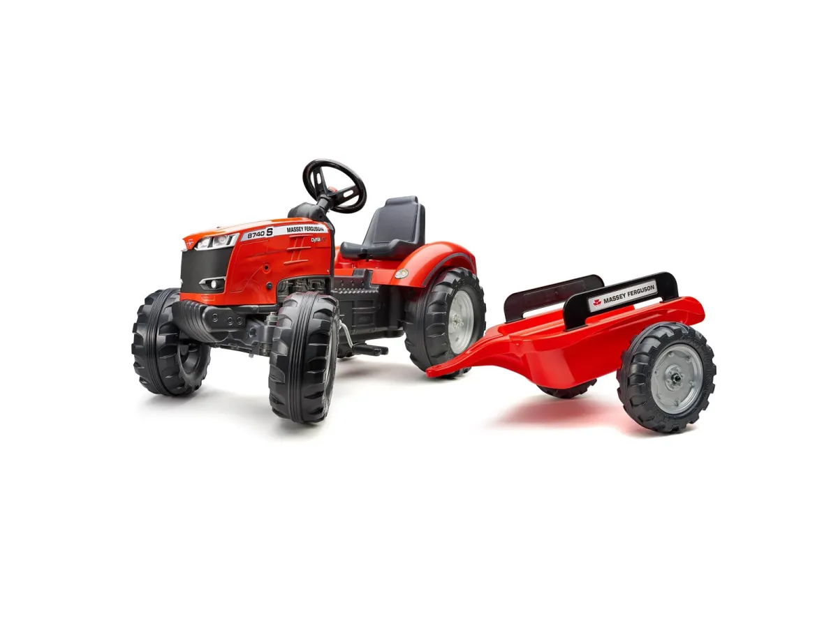 Falk Tractor with trailer Massey Ferguson