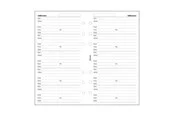 Filofax Contacts Refill - Personal
