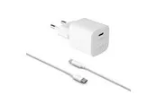 FIXED Fast Charger USB-C PD 20W + USB-C cable 1m White