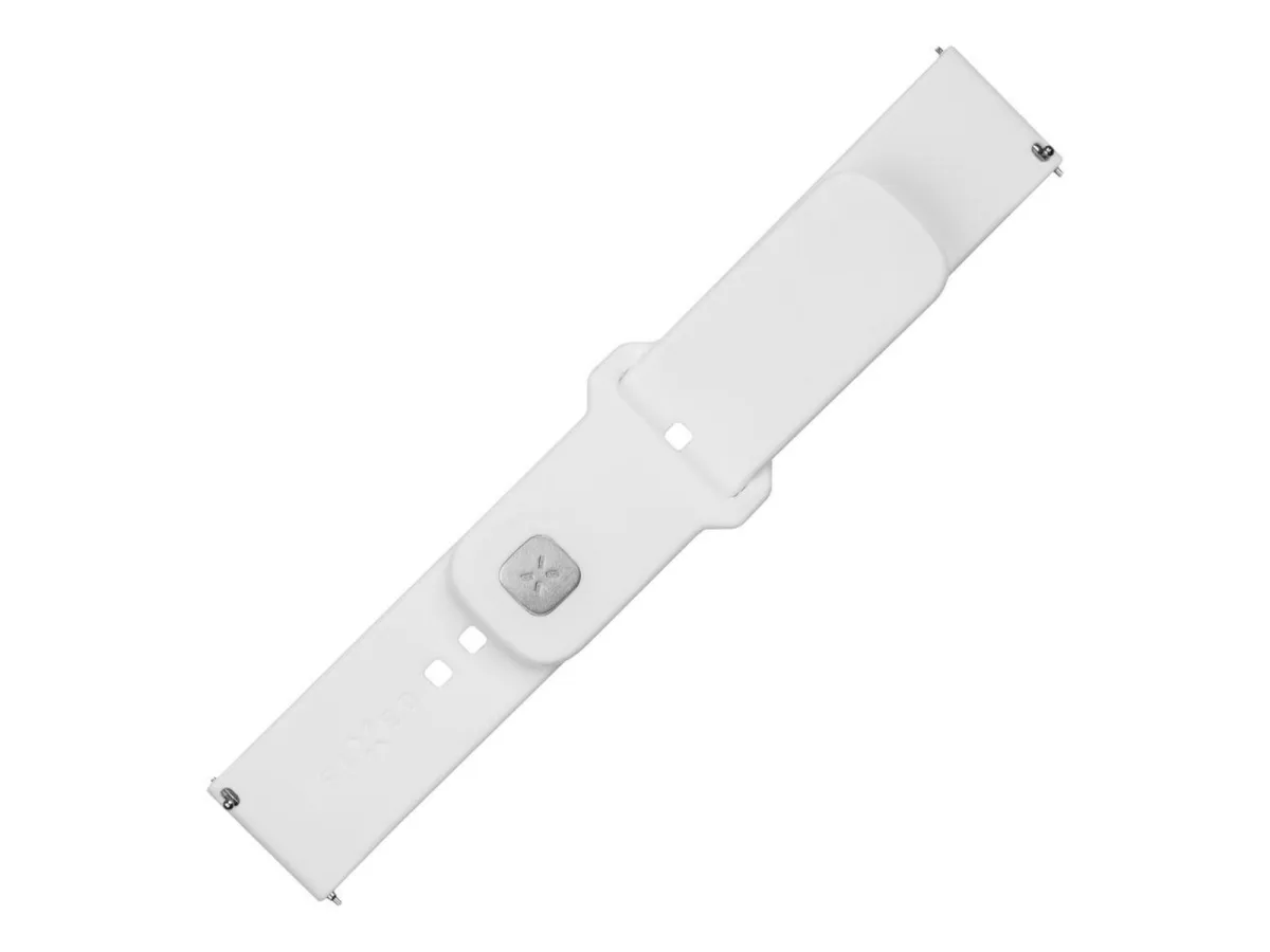 FIXED Silicone Strap Smartwatch Universal 20 mm White