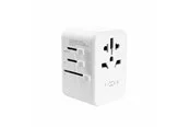 FIXED Travel Charger USB-C/USB-A 65W EU/UK/USA/AUS White