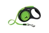Flexi New Neon Tape Leash Green 15kg 5M