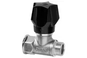 Frese stop valve dn15 for f raw brass with handle and drain