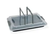 Funktion Backblech Baking pan with lid 42x29 cm grey