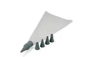 Funktion Piping bag 5 nozzles grey