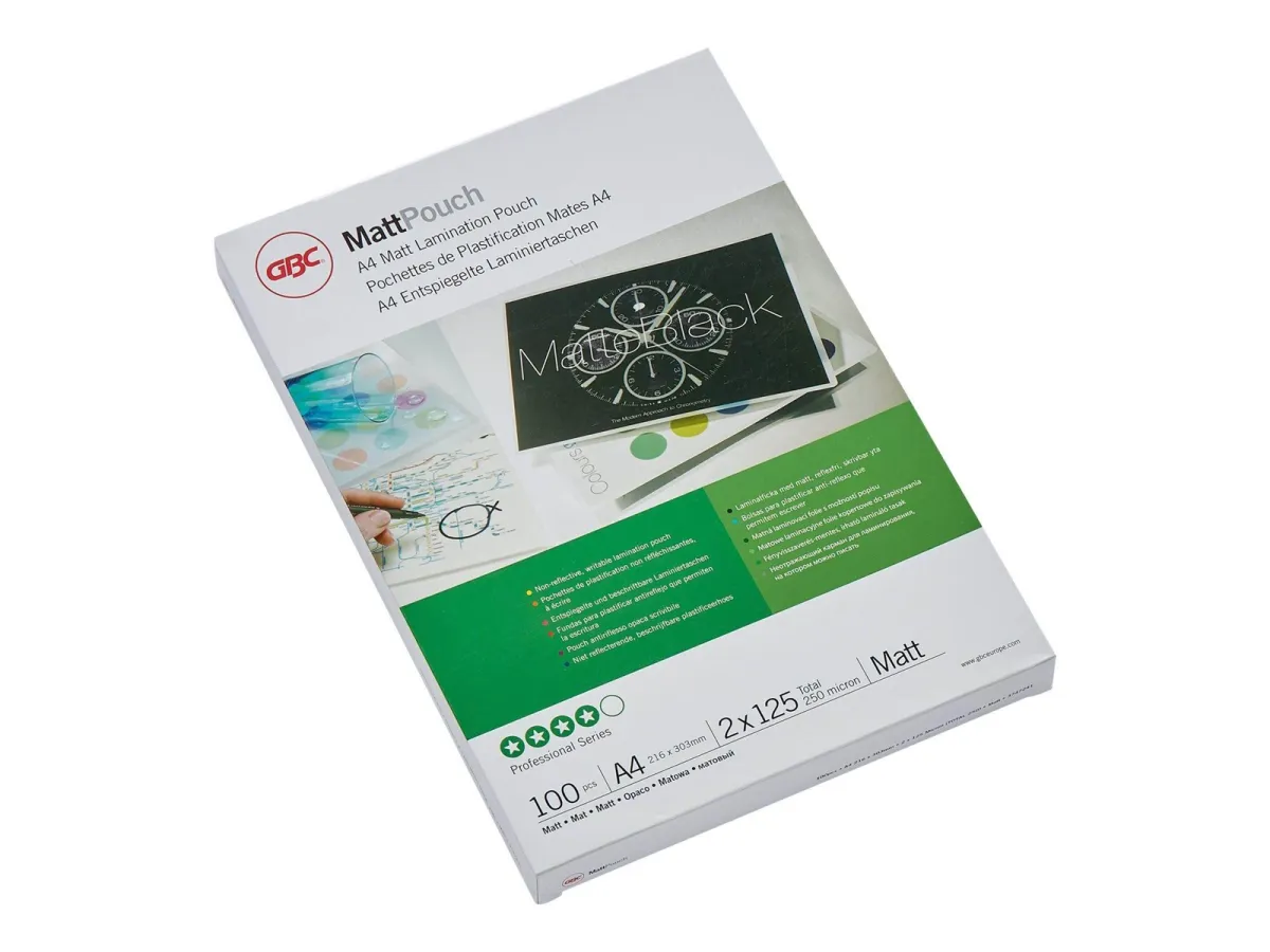 GBC Lam Pouch A4 2X125 mic Matt